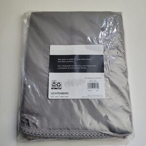 Lichtenberg One Valance Curtain Gray 54in W x  18in